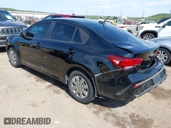 2022 Kia Rio S with VIN 3KPA24AD6NE502193, listed as a IAAI auction lot 42081391 with 18,683 mi miles and . Bid and sale history available at carsss.com. Image 3.