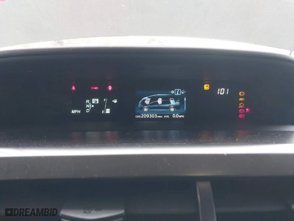 2017 Toyota Prius v Two with VIN JTDZN3EU9HJ070219, listed as a IAAI auction lot 41358297 with 209,303 mi miles. Bid and sale history available at carsss.com. Image 7.