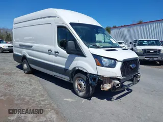 2023 Ford Transit Cargo with VIN 1FTBR3U8XPKA40245, listed as a IAAI auction lot 41878925 with 80,306 mi miles and . Bid and sale history available at DreamBid. Image 1.