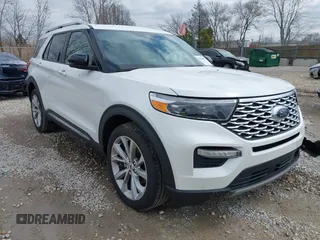2021 Ford Explorer Platinum with VIN 1FM5K8HC6MGA92897, listed as a IAAI auction lot 41924566 with 27,456 mi miles and . Bid and sale history available at carsss.com. Image 1.