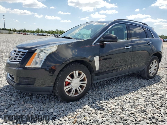 2014 Cadillac SRX with VIN 3GYFNAE38ES572951, listed as a Copart auction lot 53033685 with 104,204 mi miles and Salvage Title. Bid and sale history available at DreamBid. Image 1.