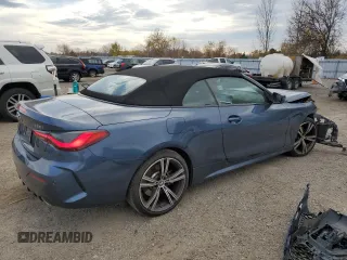2023 BMW 4 Series 430i with VIN WBA23AT05PCM59628, listed as a Copart auction lot 78286804 with 28,939 mi miles and Salvage Title. Bid and sale history available at carsss.com. Image 3.
