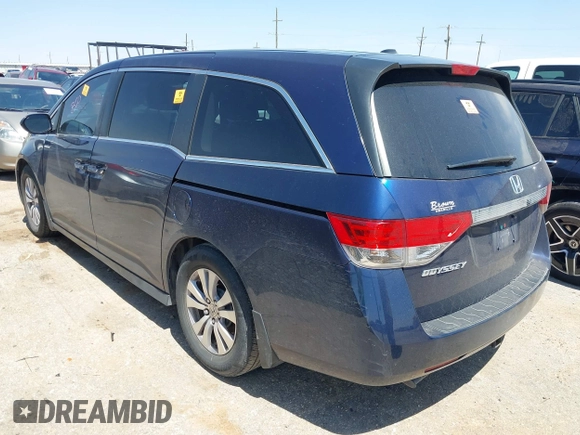 2015 Honda Odyssey EX-L with VIN 5FNRL5H6XFB123366, listed as a IAAI auction lot 42037807 with 141,135 mi miles and . Bid and sale history available at DreamBid. Image 3.