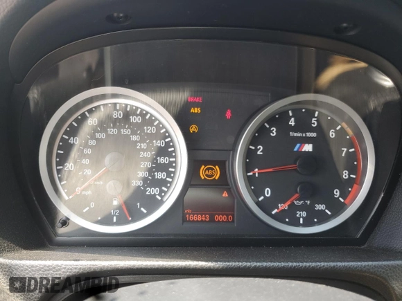 2008 BMW 3 Series M3 with VIN WBSVA93568E215887, listed as a Copart auction lot 59810545 with 166,843 mi miles and Salvage title. Bid and sale history available at DreamBid. Image 9.