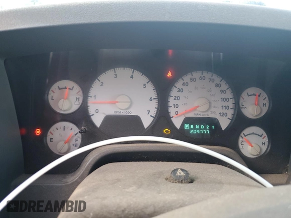 2006 Dodge 1500 SLT with VIN 3D7KS19D96G146602, listed as a Copart auction lot 52739435 with 209,777 mi miles and Non Repairable. Bid and sale history available at carsss.com. Image 9.