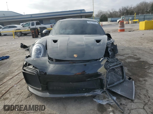 2018 Porsche 911 GT2 RS with VIN WP0AE2A96JS185773, listed as a Copart auction lot 85674904 with 5,843 mi miles and Salvage Title. Bid and sale history available at carsss.com. Image 5.
