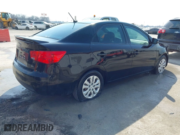 2012 Kia Forte EX with VIN KNAFU4A29C5607086, listed as a IAAI auction lot 41537069 with 204,355 mi miles. Bid and sale history available at carsss.com. Image 4.