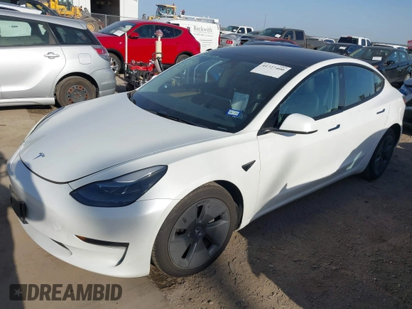 2023 Tesla Model 3 with VIN 5YJ3E1EAXPF436212, listed as a IAAI auction lot 41727400 with 81,011 mi miles and . Bid and sale history available at carsss.com. Image 21.