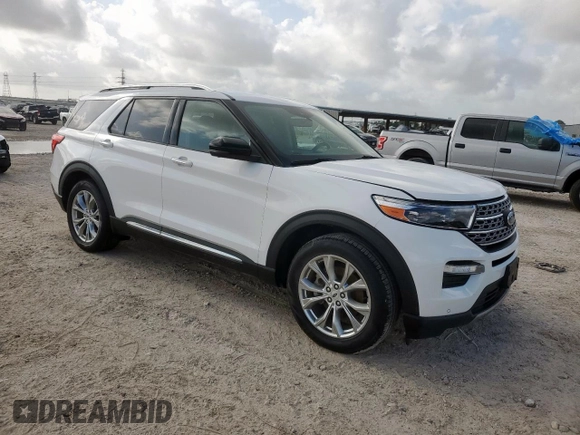 2022 Ford Explorer Limited with VIN 1FMSK7FH9NGA30472, listed as a Copart auction lot 61850155 with 48,201 mi miles and Salvage title. Bid and sale history available at DreamBid. Image 4.