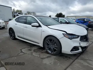 2019 Acura TLX w/A-Spec Pkg with VIN 19UUB1F62KA006023, listed as a Copart auction lot 48974335 with 65,111 mi miles and Salvage Title. Bid and sale history available at carsss.com. Image 4.