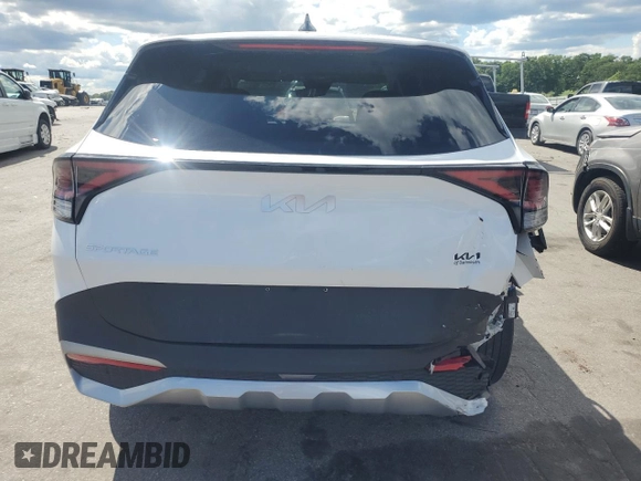 2023 Kia Sportage EX with VIN 5XYK33AF1PG057204, listed as a Copart auction lot 58293494 with 22,943 mi miles and Salvage Title. Bid and sale history available at carsss.com. Image 6.