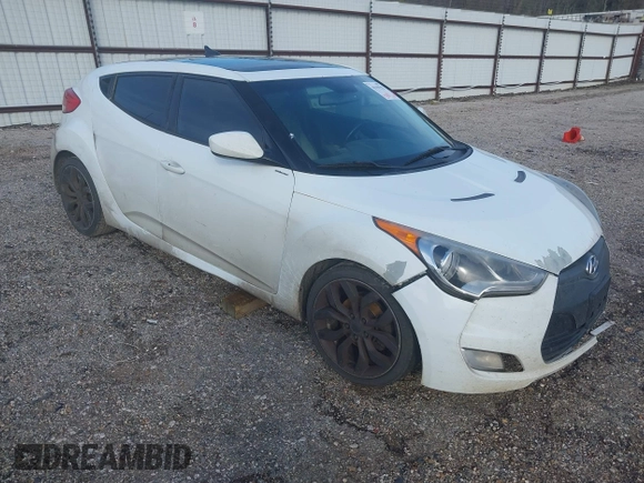 2013 Hyundai Veloster w/Gray Int with VIN KMHTC6AD4DU140121, listed as a IAAI auction lot 41410252 with 202,596 mi miles and . Bid and sale history available at DreamBid. Image 1.