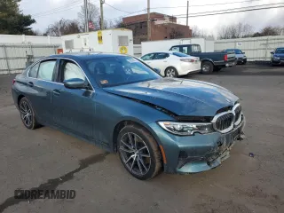 2021 BMW 3 Series 330i xDrive with VIN WBA5R7C03MFK53782, listed as a Copart auction lot 43903465 with 48,445 mi miles and Salvage Title. Bid and sale history available at carsss.com. Image 4.