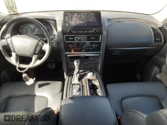 2024 Infiniti QX80 LUXE with VIN JN8AZ2AE1R9329139, listed as a Copart auction lot 47217695 with 29,498 mi miles and Clean Title. Bid and sale history available at carsss.com. Image 8.