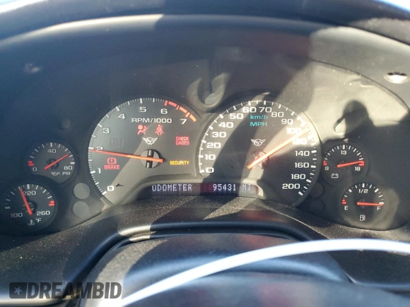 1998 Chevrolet Corvette with VIN 1G1YY32G7W5125265, listed as a Copart auction lot 81036094 with 95,431 mi miles and Salvage Title. Bid and sale history available at carsss.com. Image 9.