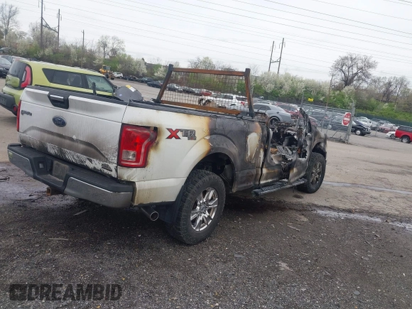 2015 Ford F-150 XLT with VIN 1FTFX1EF8FFA17031, listed as a IAAI auction lot 41965449 with 1 mi miles. Bid and sale history available at carsss.com. Image 4.