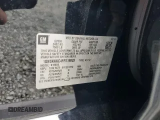 2015 Chevrolet Suburban LTZ with VIN 1GNSKKKC4FR119803, listed as a Copart auction lot 51416775 with 135,366 mi miles and Salvage Title. Bid and sale history available at DreamBid. Image 13.