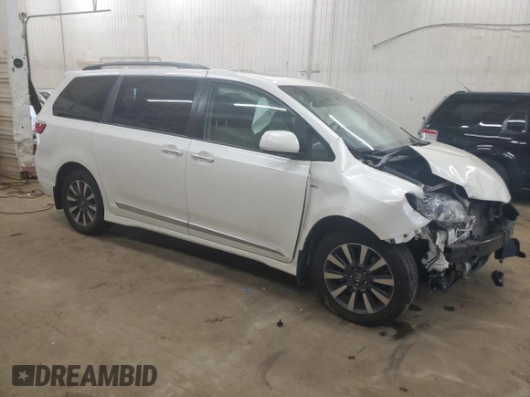 2019 Toyota Sienna XLE with VIN 5TDDZ3DC5KS223390, listed as a Copart auction lot 53304615 with 85,214 mi miles and Salvage title. Bid and sale history available at DreamBid. Image 4.