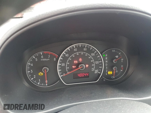 2007 Suzuki SX4 with VIN JS2YB413175107297, listed as a Copart auction lot 52012665 with 40,044 mi miles and Salvage Title. Bid and sale history available at carsss.com. Image 9.