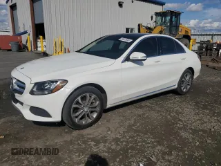 2015 Mercedes-Benz C-Class C 300 Luxury with VIN 55SWF4KB9FU081880, listed as a Copart auction lot 50551945 with 53,196 mi miles and Salvage Title. Bid and sale history available at carsss.com. Image 1.