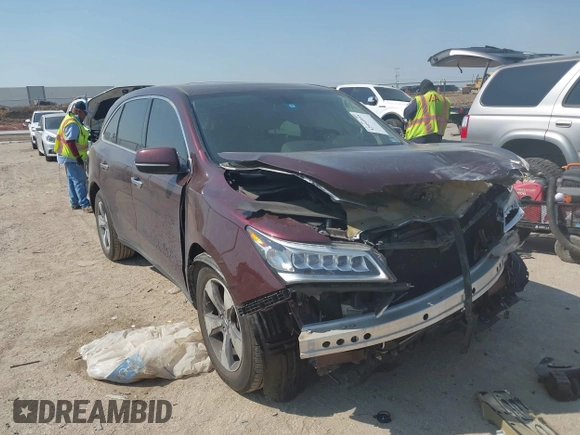 2015 Acura MDX with VIN 5FRYD3H24FB014250, listed as a IAAI auction lot 42054955 with 83,466 mi miles and . Bid and sale history available at DreamBid. Image 1.