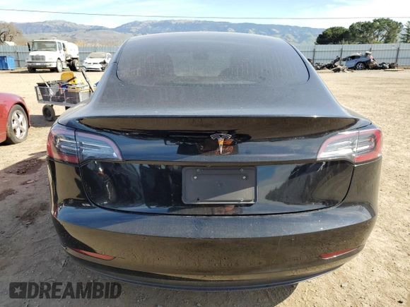 2019 Tesla Model 3 Mid Range with VIN 5YJ3E1EAXKF311719, listed as a Copart auction lot 44570825 with 143,034 mi miles and Salvage Title. Bid and sale history available at carsss.com. Image 6.