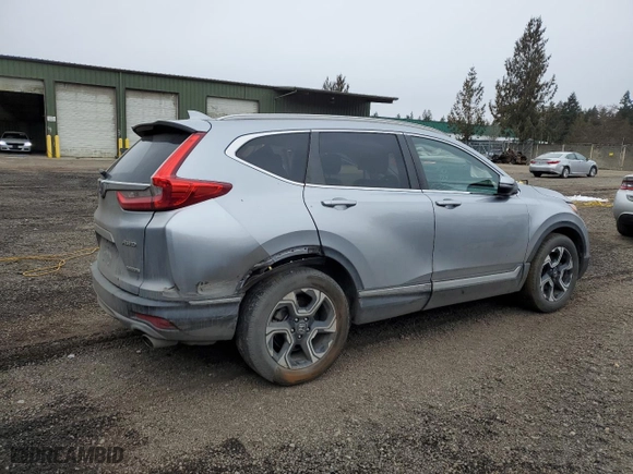 2018 Honda CR-V Touring with VIN 2HKRW2H94JH613876, listed as a Copart auction lot 45150615 with 0 mi miles and Salvage Title. Bid and sale history available at carsss.com. Image 3.
