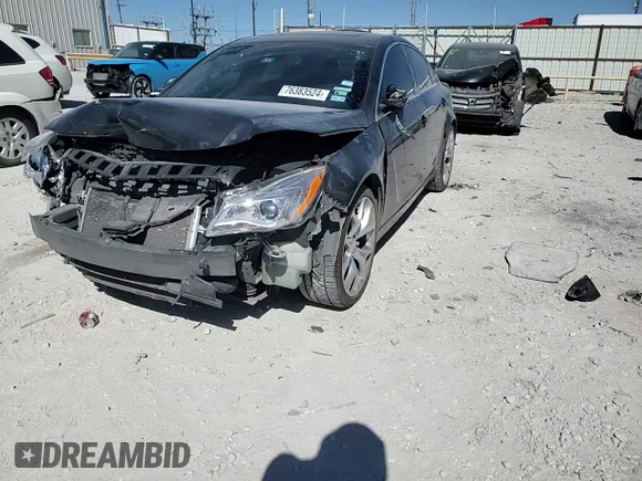 2016 Buick Regal GS with VIN 2G4GU5GX6G9181992, listed as a Copart auction lot 76383524 with 125,801 mi miles and Salvage Title. Bid and sale history available at carsss.com. Image 11.