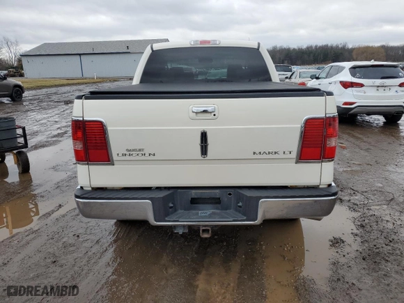 2007 Lincoln Mark LT with VIN 5LTPW18527FJ05517, listed as a Copart auction lot 43950995 with 190,224 mi miles and Salvage Title. Bid and sale history available at carsss.com. Image 6.