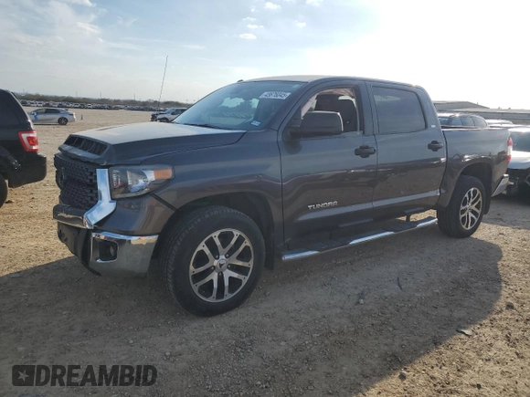 2018 Toyota Tundra 2WD SR5 with VIN 5TFEM5F10JX123149, listed as a Copart auction lot 45676045 with 76,709 mi miles and Salvage Title. Bid and sale history available at carsss.com. Image 1.