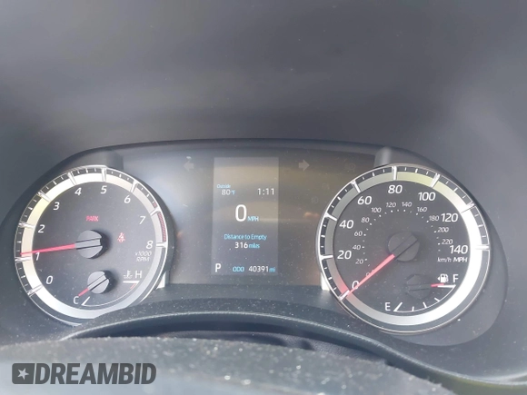 2022 Toyota Highlander LE with VIN 5TDBZRBH5NS580954, listed as a IAAI auction lot 42103401 with 40,391 mi miles and . Bid and sale history available at DreamBid. Image 7.