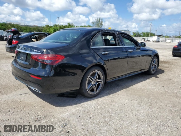 2023 Mercedes-Benz E 450 with VIN W1KZF5KB4PB166057, listed as a Copart auction lot 59031254 with Not Provided miles and Clean Title. Bid and sale history available at DreamBid. Image 3.