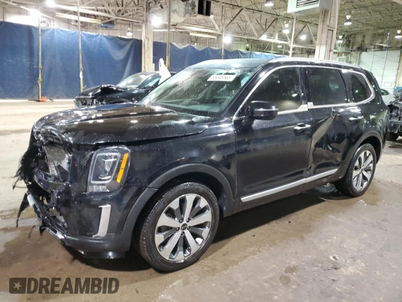 2021 Kia Telluride S with VIN 5XYP64HCXMG192305, listed as a Copart auction lot 88643565 with 75,162 mi miles and Salvage title. Bid and sale history available at DreamBid. Image 1.