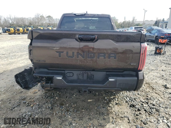 2024 Toyota Tundra Limited Hybrid with VIN 5TFWC5DB8RX040633, listed as a Copart auction lot 41972855 with 26,444 mi miles and Non repairable. Bid and sale history available at DreamBid. Image 6.
