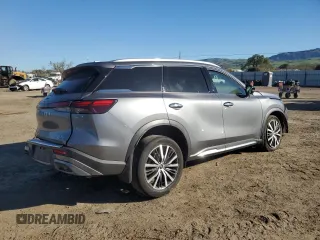 2023 Infiniti QX60 Sensory with VIN 5N1DL1GS5PC353778, listed as a Copart auction lot 50277475 with 20,386 mi miles and Salvage title. Bid and sale history available at DreamBid. Image 3.