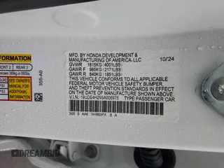 2025 Acura Integra с VIN 19UDE4H29SA006975, выставлен на аукционе Copart как лот 56336695 с пробегом 3 304 миль миль и Списание • Salvage title. История ставок и продаж доступна на DreamBid. Изображение 12.