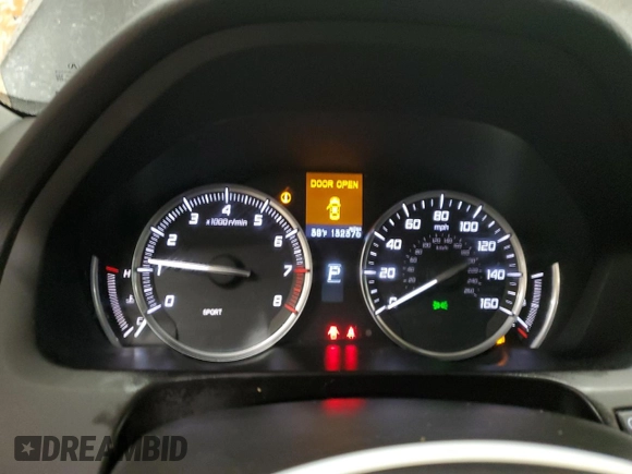 2015 Acura TLX with VIN 19UUB1F39FA010534, listed as a Copart auction lot 86807704 with 132,376 mi miles and Salvage title. Bid and sale history available at DreamBid. Image 9.