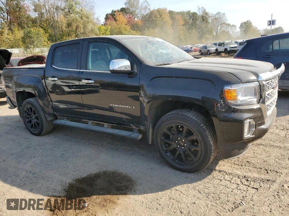 2022 GMC Canyon 4WD Denali with VIN 1GTG6EEN3N1255631, listed as a Copart auction lot 75554974 with 38,799 mi miles and Clean Title. Bid and sale history available at carsss.com. Image 4.