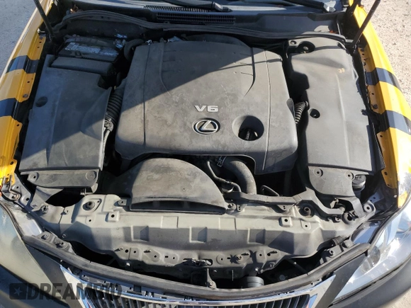 2012 Lexus IS 250 with VIN JTHBF5C20C5158958, listed as a Copart auction lot 60588455 with 145,085 mi miles and Salvage title. Bid and sale history available at DreamBid. Image 11.
