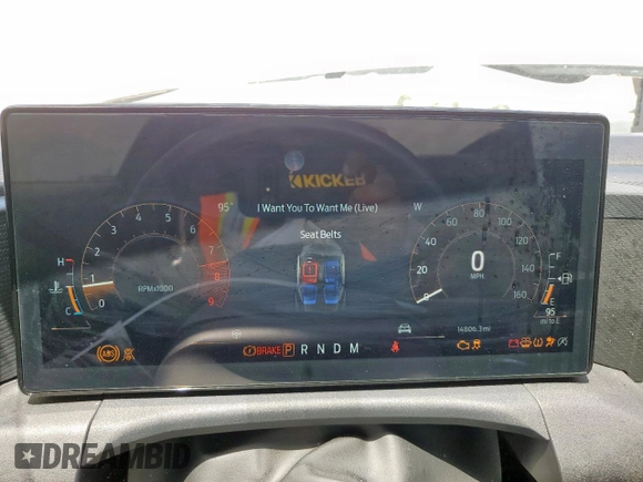 2024 Ford Mustang GT with VIN 1FA6P8CF6R5428391, listed as a Copart auction lot 66155465 with 14,806 mi miles and Salvage title. Bid and sale history available at DreamBid. Image 9.