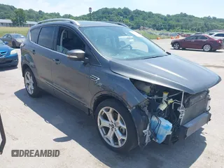 2018 Ford Escape Titanium with VIN 1FMCU9J99JUD43804, listed as a IAAI auction lot 41101250 with 56,438 mi miles and . Bid and sale history available at DreamBid. Image 1.