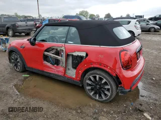 2023 MINI Convertible Cooper S with VIN WMW43DL07P3P47046, listed as a Copart auction lot 71647614 with 10,498 mi miles and Salvage Title. Bid and sale history available at carsss.com. Image 2.