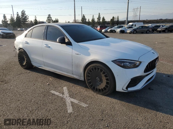 2023 Mercedes-Benz C 43 AMG with VIN W1KAF8HB1PR075633, listed as a Copart auction lot 88280235 with 29,754 mi miles and Salvage Title. Bid and sale history available at DreamBid. Image 4.