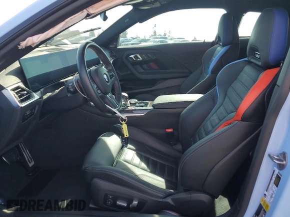 2024 BMW M2 with VIN 3MF13DM03R8D87379, listed as a Copart auction lot 45768905 with 12,388 mi miles and Salvage Title. Bid and sale history available at carsss.com. Image 7.