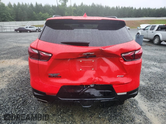 2021 Chevrolet Blazer RS z VIN 3GNKBERS2MS522333, wystawiony jako Copart lot #58483965 z przebiegiem 86 017 mil mil oraz Szkoda całkowita • Salvage title. Historia ofert i sprzedaży dostępna na DreamBid. Obrazek 6.