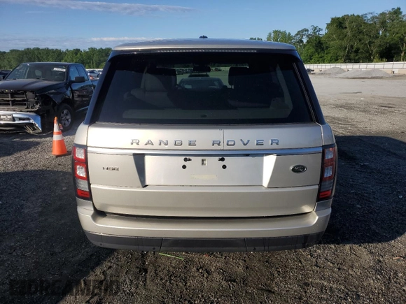 2014 Land Rover Range Rover HSE with VIN SALGS2WF8EA164266, listed as a Copart auction lot 57962545 with 105,622 mi miles and Salvage title. Bid and sale history available at DreamBid. Image 6.