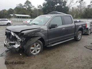 2019 Ford F-150 XL with VIN 1FTEW1CPXKFC39882, listed as a Copart auction lot 88244115 with 129,057 mi miles and Salvage Title. Bid and sale history available at carsss.com. Image 1.