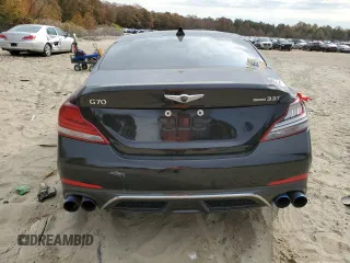 2021 Genesis G70 3.3T with VIN KMTG74LE2MU074206, listed as a Copart auction lot 78520174 with Not Provided miles and Salvage Title. Bid and sale history available at carsss.com. Image 6.