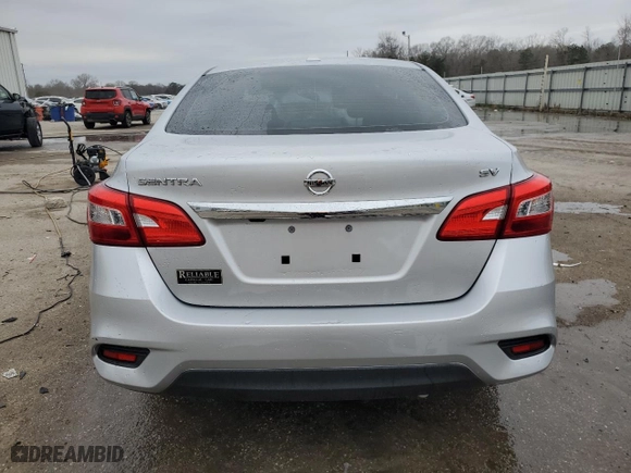 2019 Nissan Sentra S with VIN 3N1AB7AP9KY396606, listed as a Copart auction lot 44627745 with 72,610 mi miles and Salvage Title. Bid and sale history available at carsss.com. Image 6.