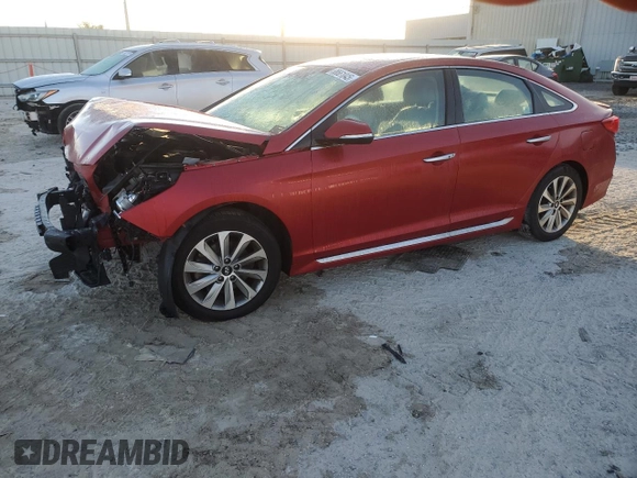 2017 Hyundai Sonata Sport with VIN 5NPE34AF6HH561860, listed as a Copart auction lot 88661045 with 95,325 mi miles and Salvage Title. Bid and sale history available at carsss.com. Image 1.